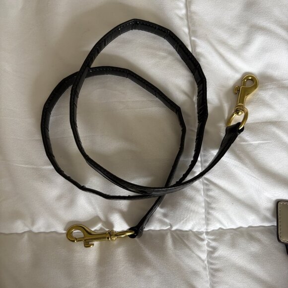 Coach Poppy 2way Shoulder Bag Red Blue Tartan Plaid Signature Canvas Patent Trim - Picture 15 of 16